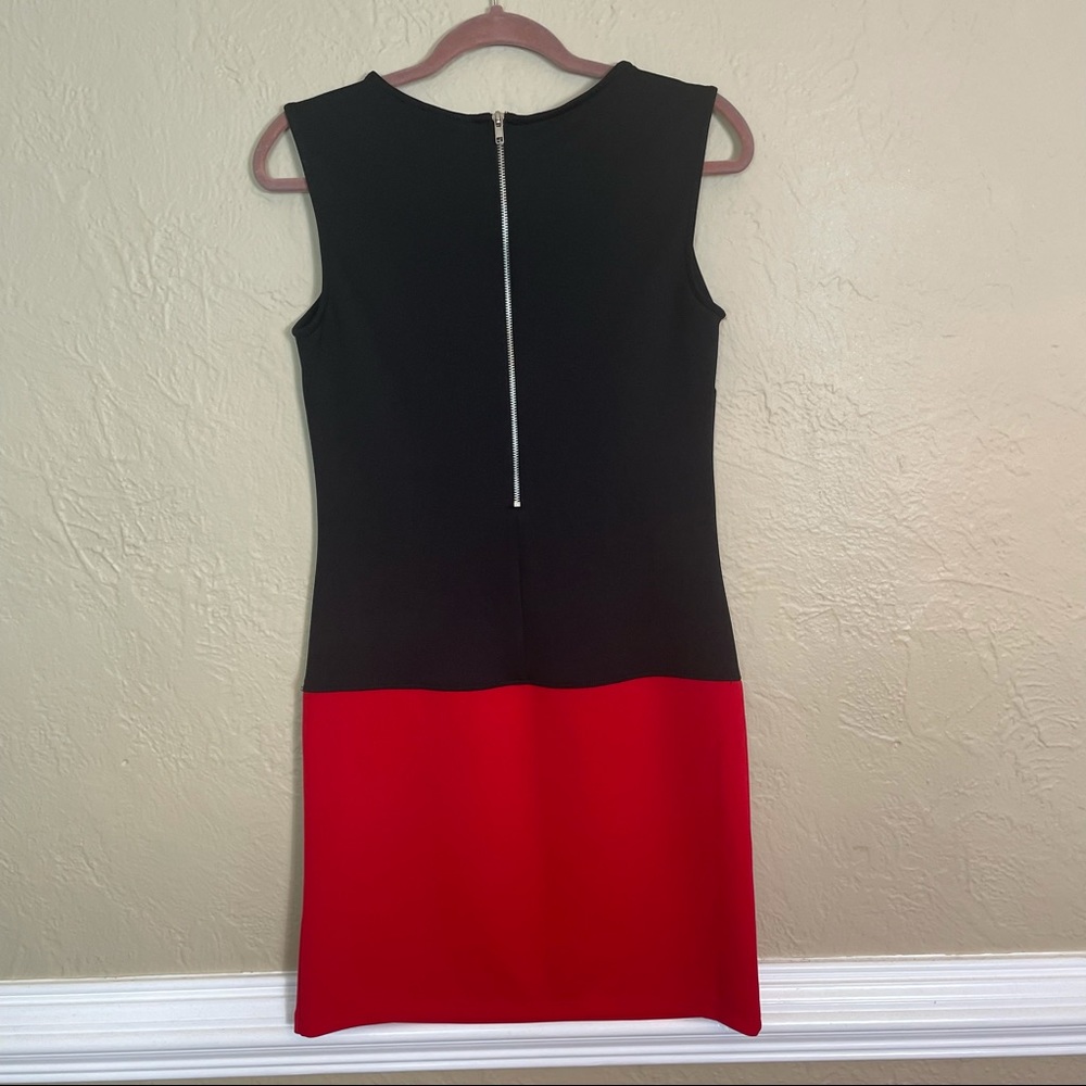 CYNTHIA ROWLEY Black & Red Shift Dress - Picture 4 of 5